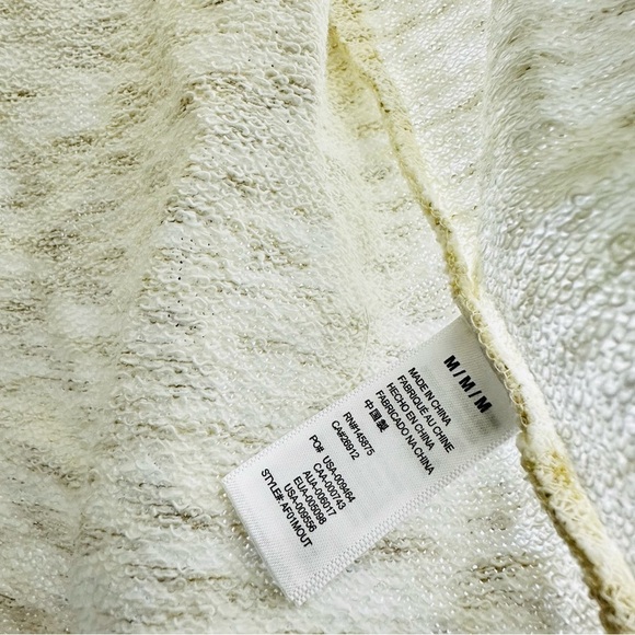 NWT Amuse Society Sz M Cream Out of Office Long Sleeve Knit Pullover Sweater - Picture 8 of 8